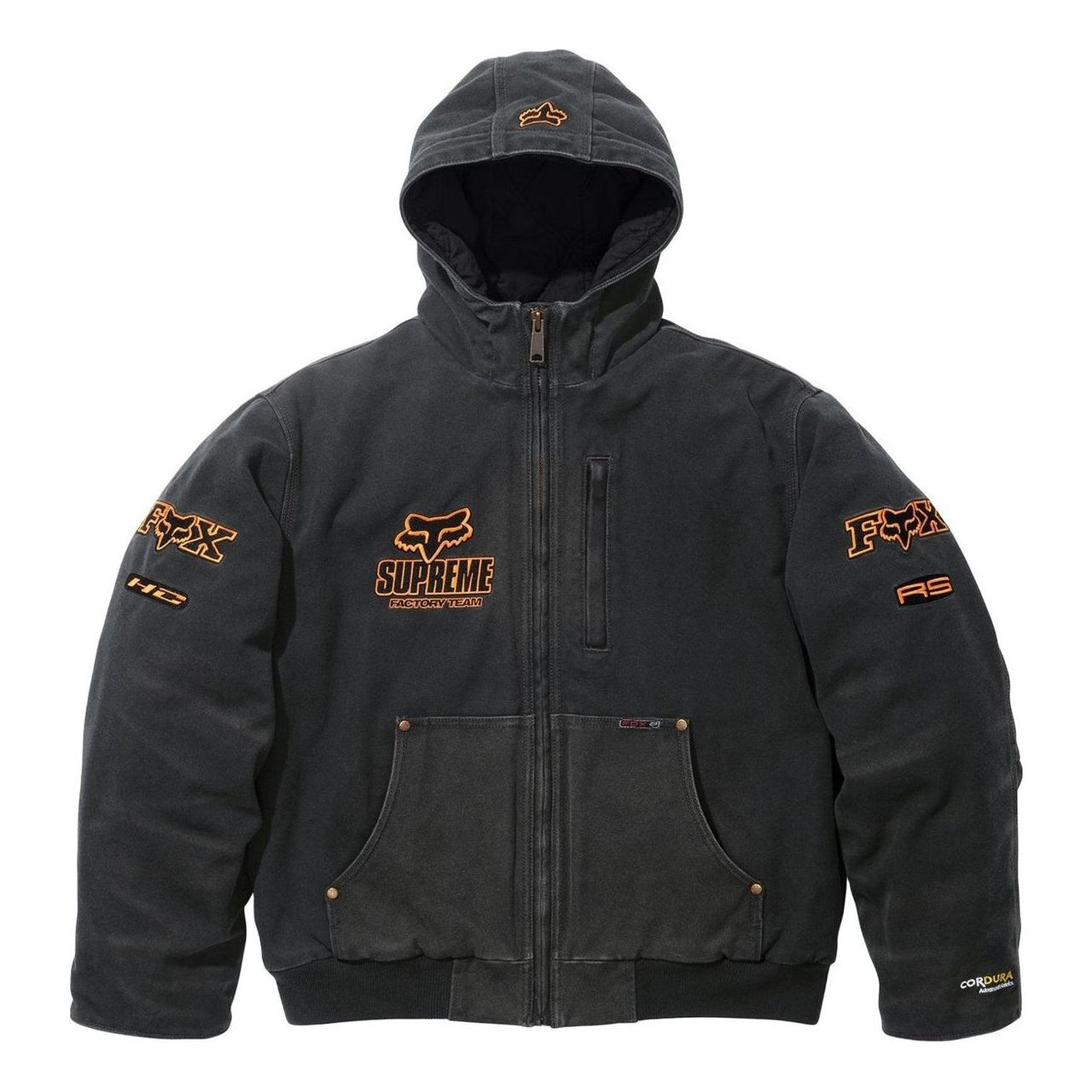 Supreme x Fox Racing Hooded Work Jacket 'Black' FW25J59-BLACK