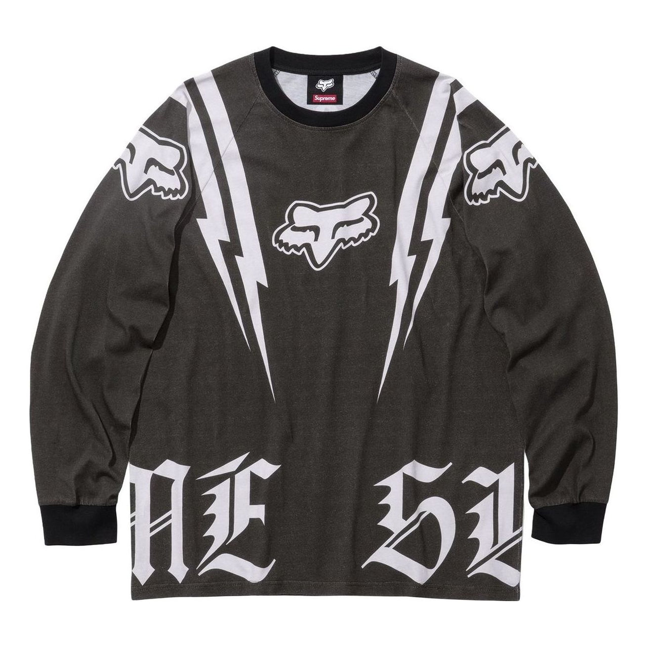 Supreme x Fox Racing Long-Sleeve T-Shirt 'Black' FW25KN57-BLACK
