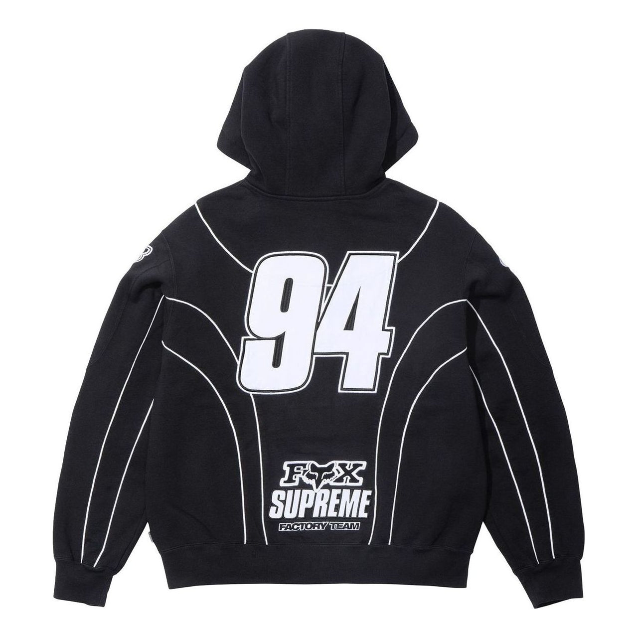 Supreme x Fox Racing Zip Up Hooded Sweatshirt 'Black' FW25SW59-BLACK