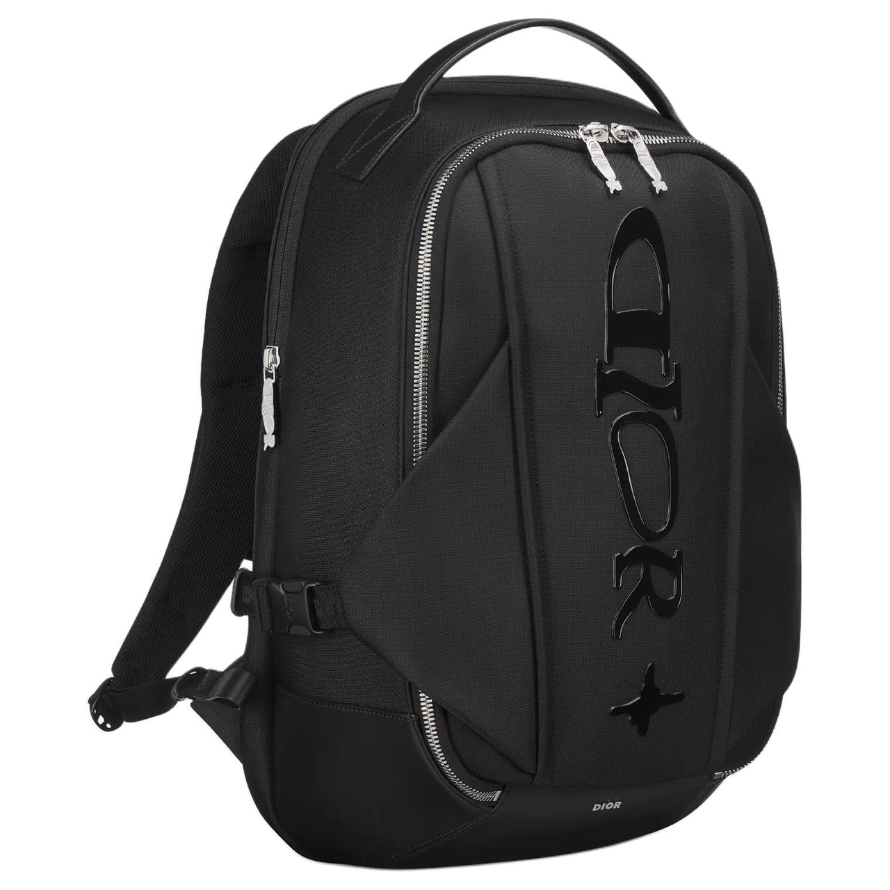 DIOR X Lewis Hamilton Collaboration Technical Fabric Backpack Men's Black