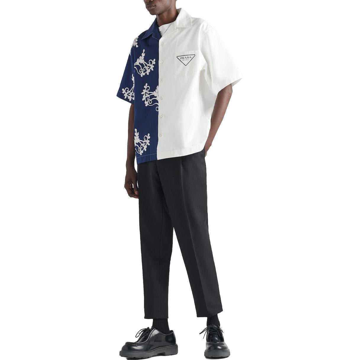 PRADA Double Match Cotton Shirt