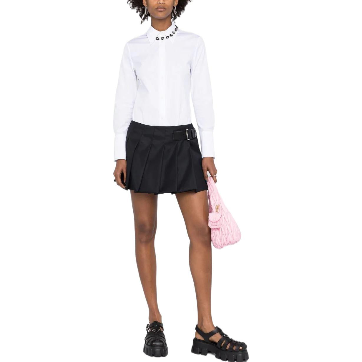 PRADA Casual Short Skirts Women's Black