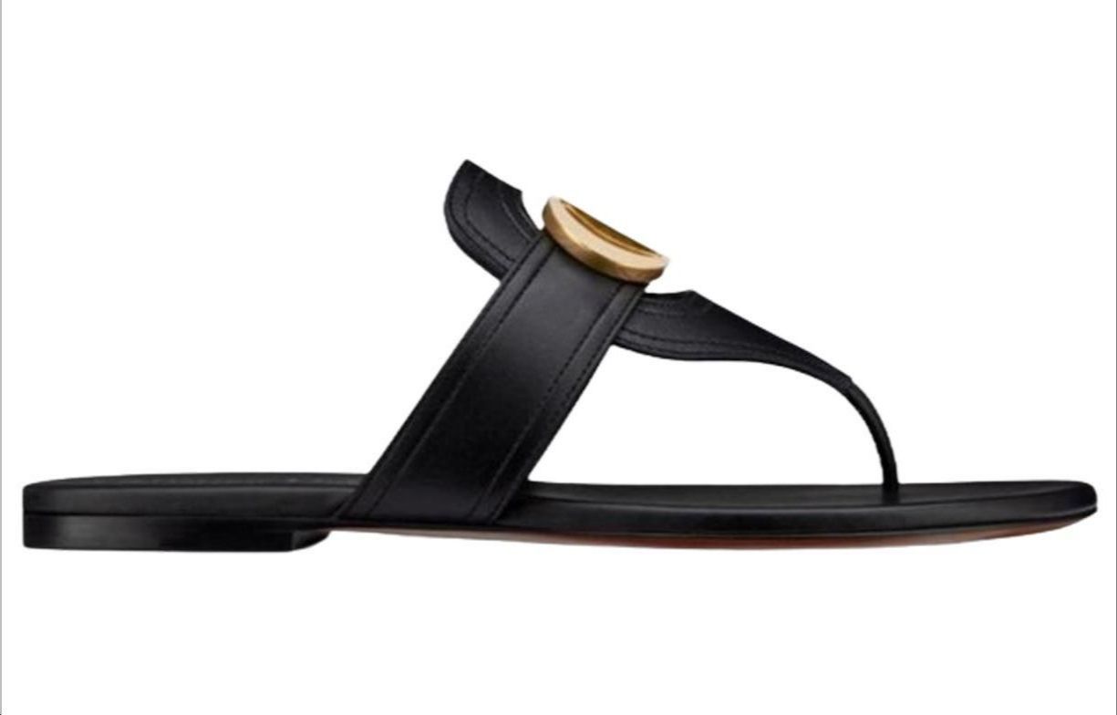 DIOR 30 Montaigne Stylish Sandals Women's Black