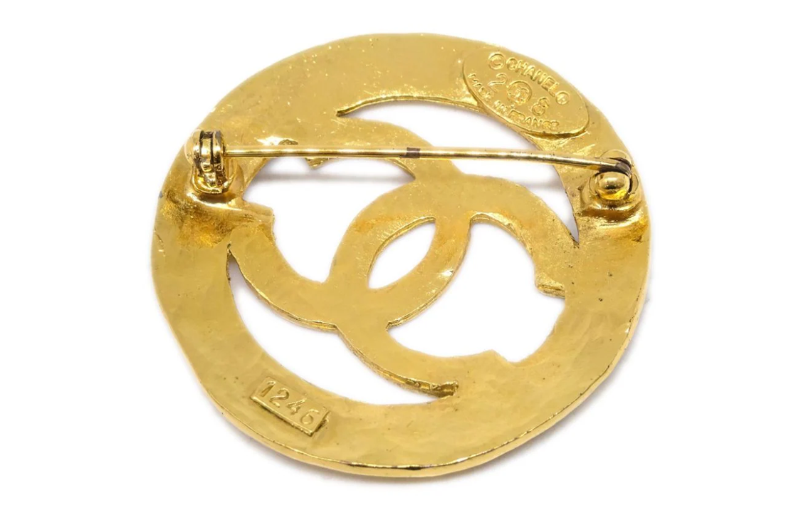 CHANEL 1990 2000s Cc Brooch