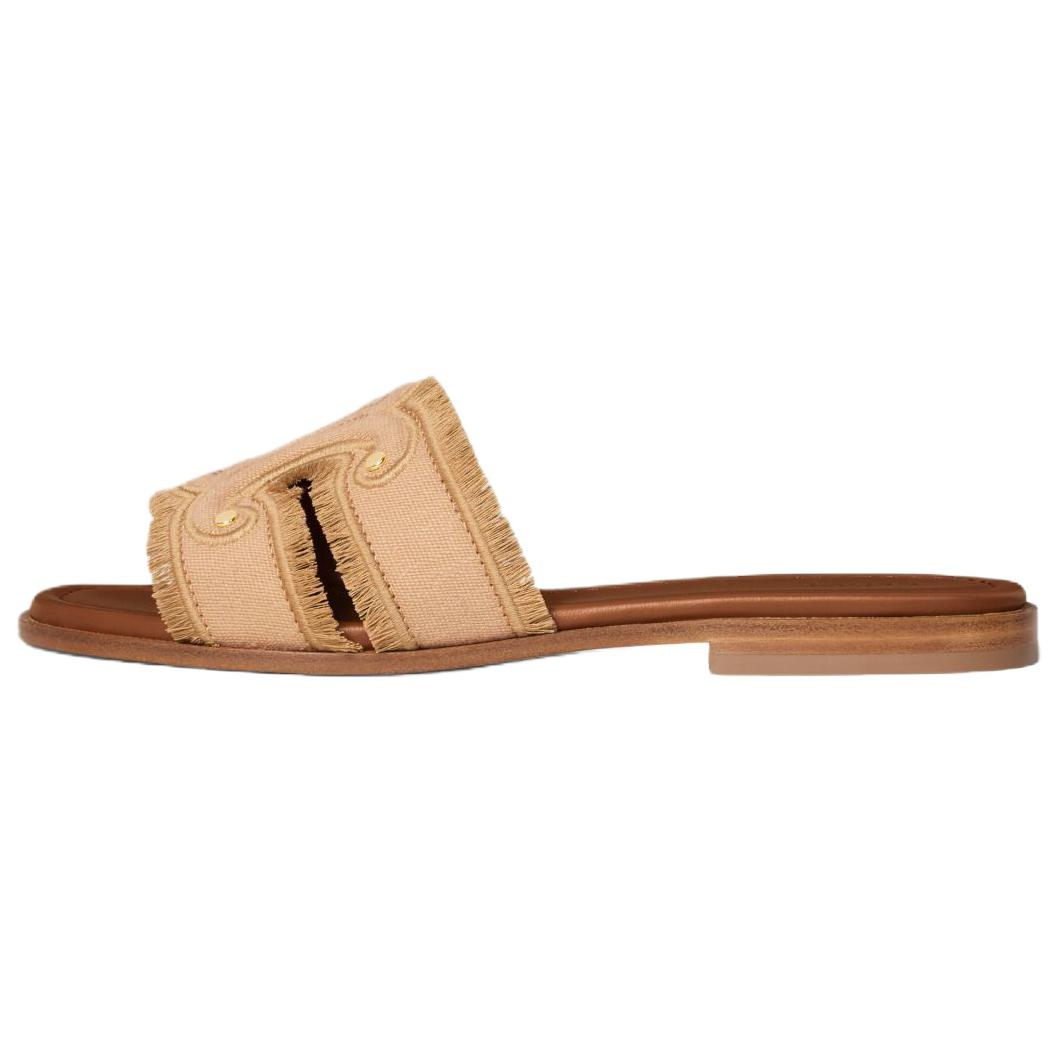 CELINE Slide Slippers Women's Light Caramel