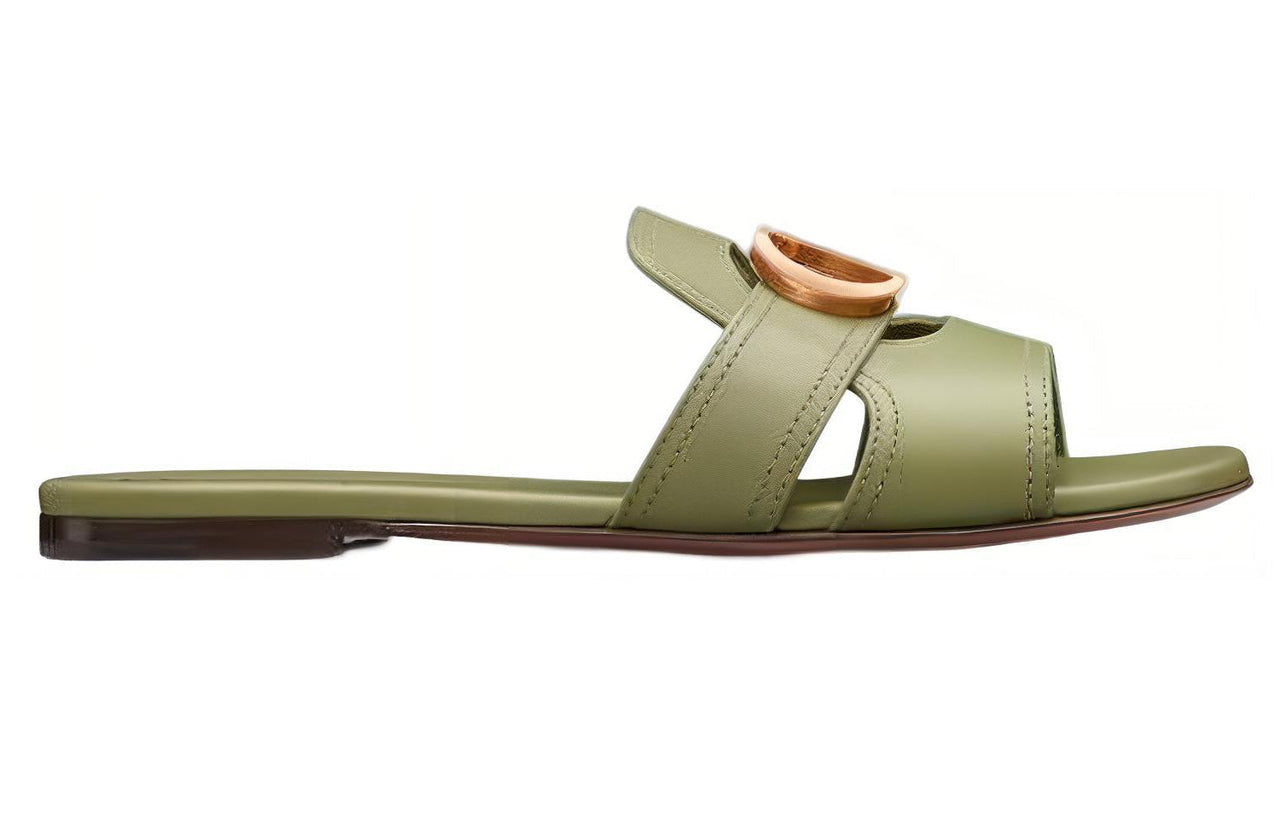 DIOR 30 Montaigne Slide Slippers Women's Green