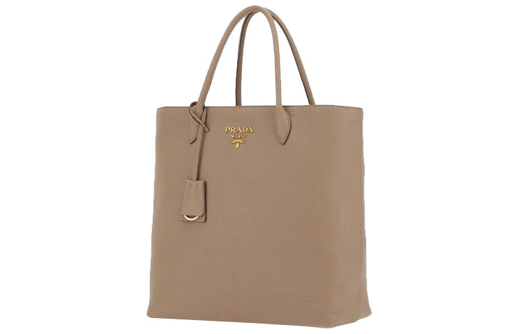 PRADA Calfskin Handbag Women's Brown