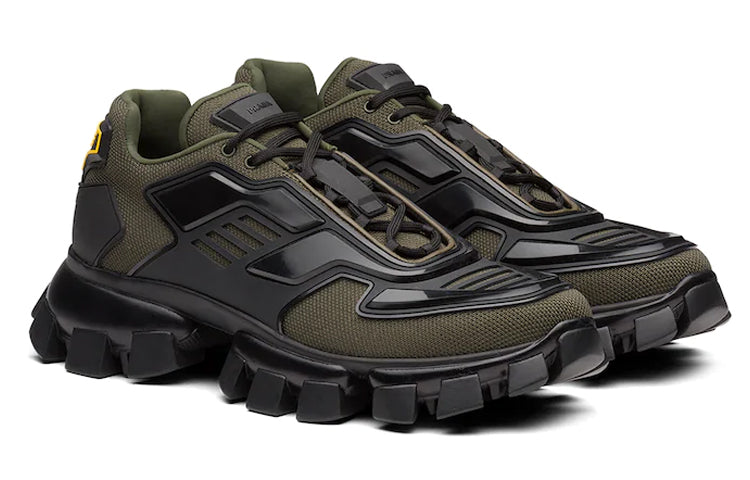 PRADA Cloudbust Thunder Non slip Lightweight Low Top Casual Shoes Men's Army Green