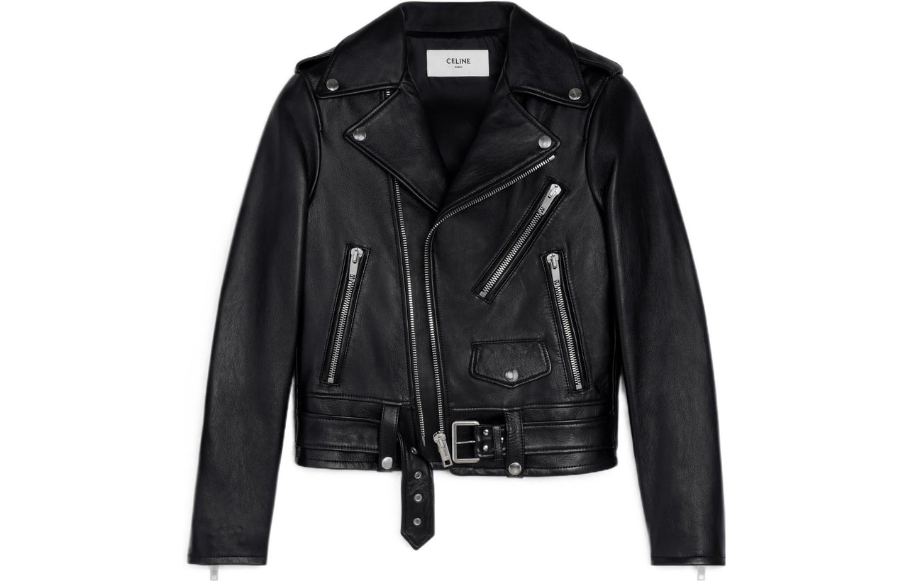 CELINE Cropped Coats Women's Black
