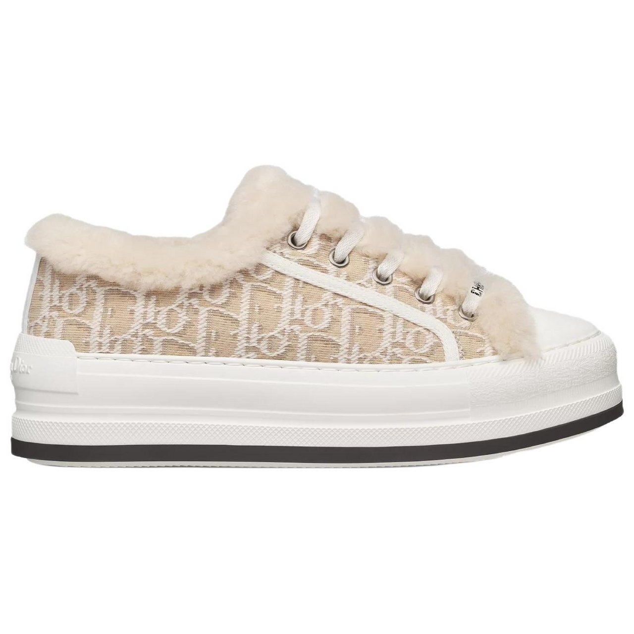DIOR Walk'n'Dior Low Top Skateboard Shoes Women's Beige
