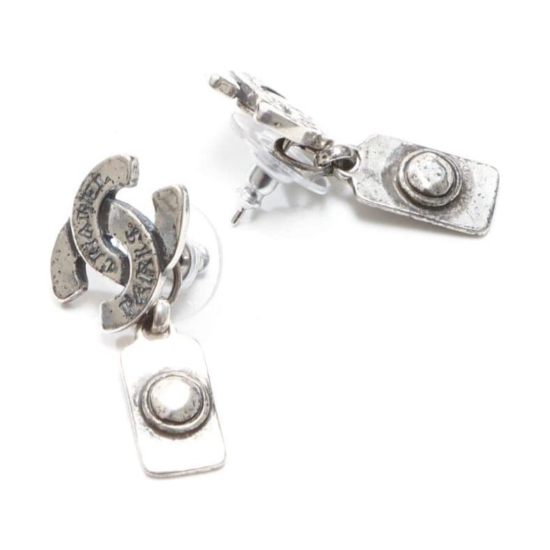 CHANEL 1999 Cc Drop Earrings