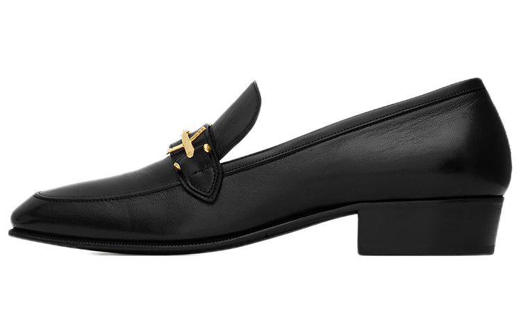 SAINT LAURENT Block Heel Loafers