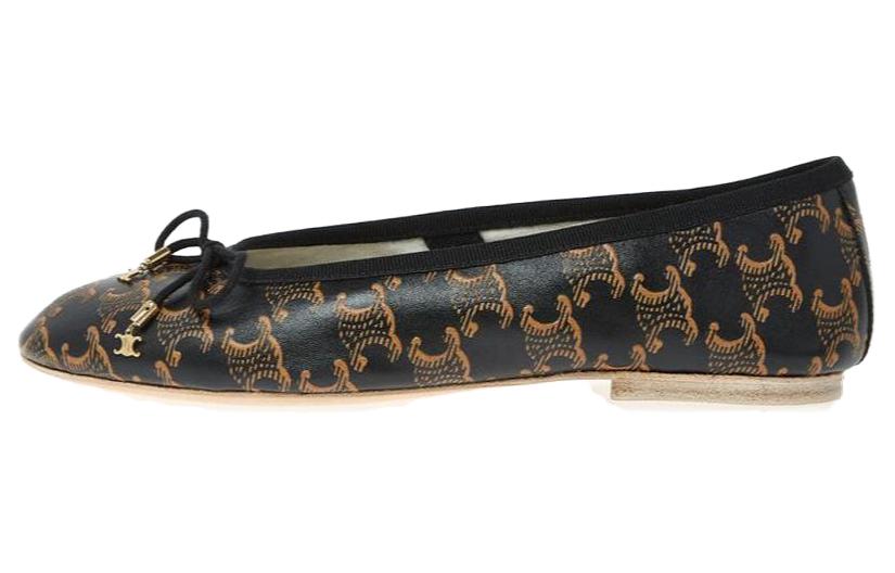 CELINE Casual Single Shoes Women's Caramel