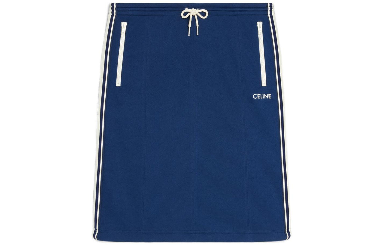CELINE Casual Short Skirts Women's Blue
