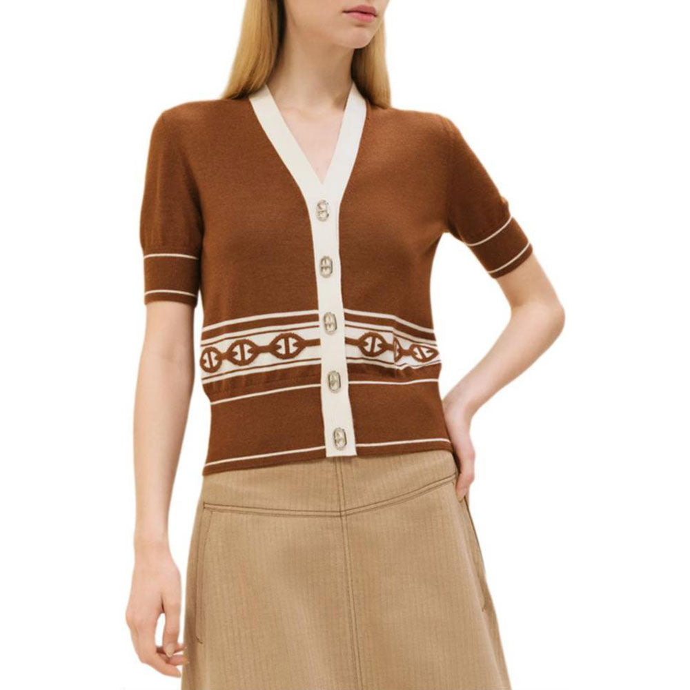 HERMES SS25 Knitwear Women's Chestnut Brown