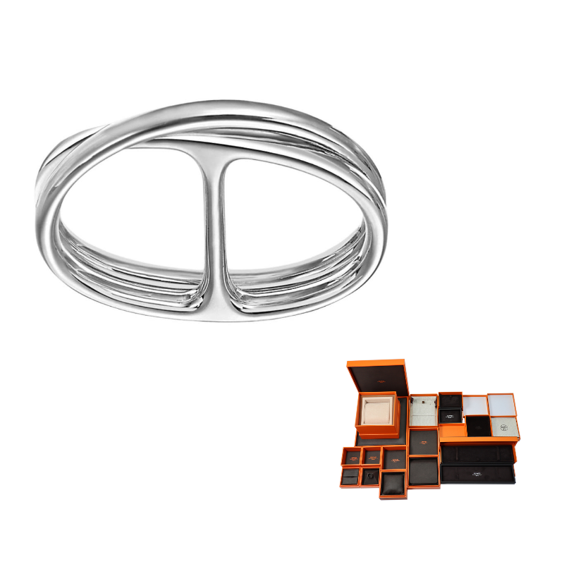 HERMES 952 Silver Rings Women's Silver