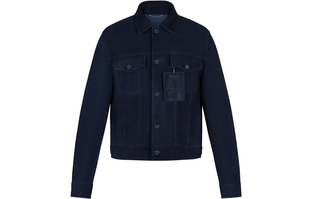 LOUIS VUITTON Suede Denim Jacket