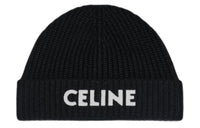 CELINE Cashmere Embroidered Knit Beanie