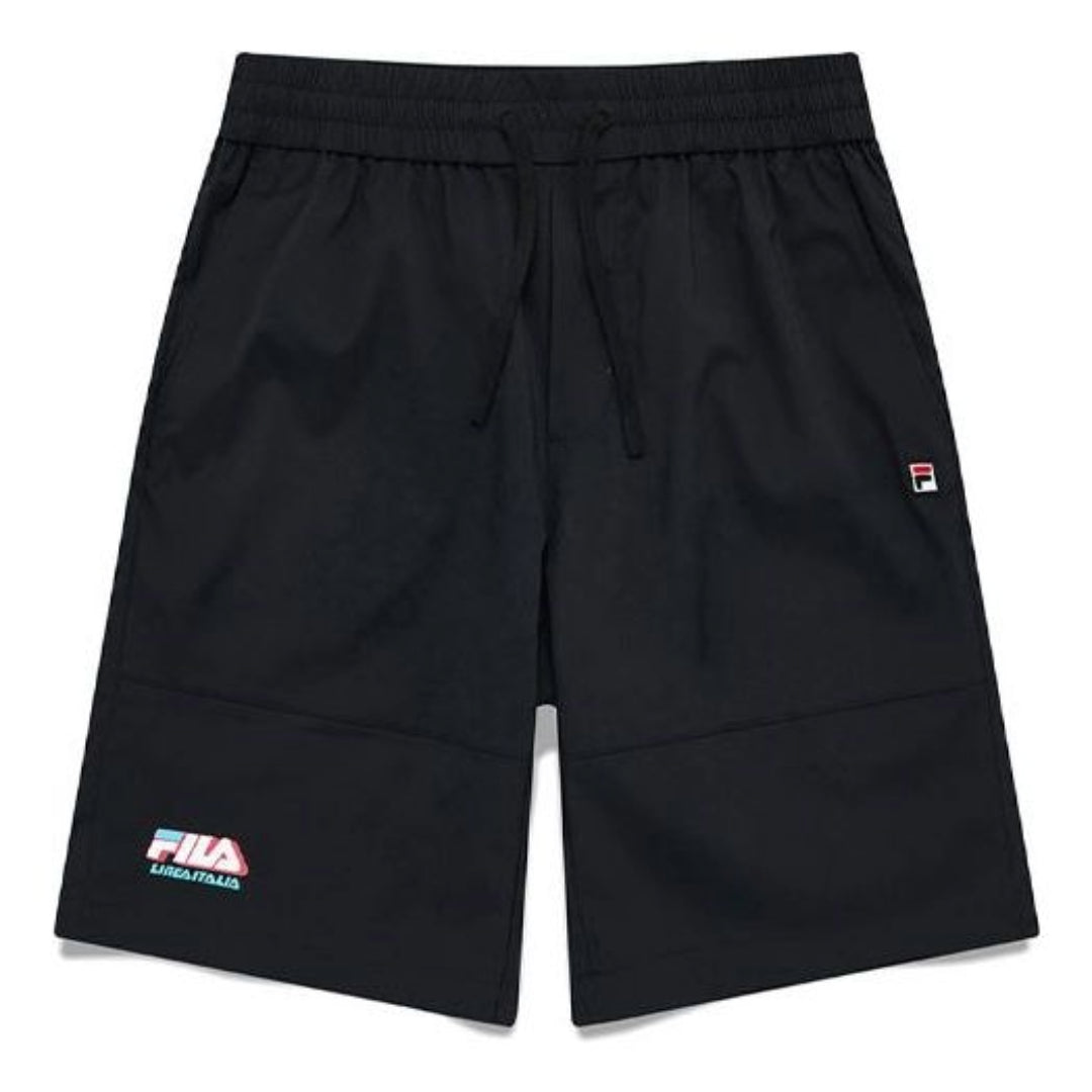 FILA FUSION Logo Printed Woven Basketball Shorts 'Black' T81M026801A-BK