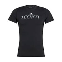 adidas Techfit Graphic T-Shirt Asia Sizing 'Black' HZ9686