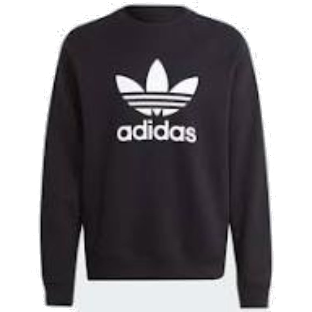 adidas Adicolor Classics Trefoil Crewneck Sweatshirt Asia Sizing 'Black White' IM4500