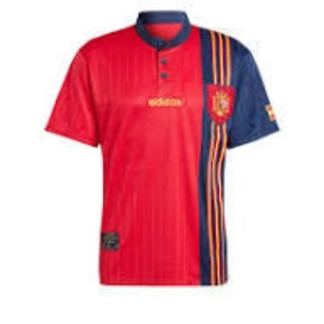 adidas Spain 1996 Home Jersey Asia Sizing 'Red Teal' IT7754