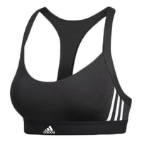 (WMNS) adidas All Me 3-Stripes Bra Asia Sizing 'Black Whtie' DU1290