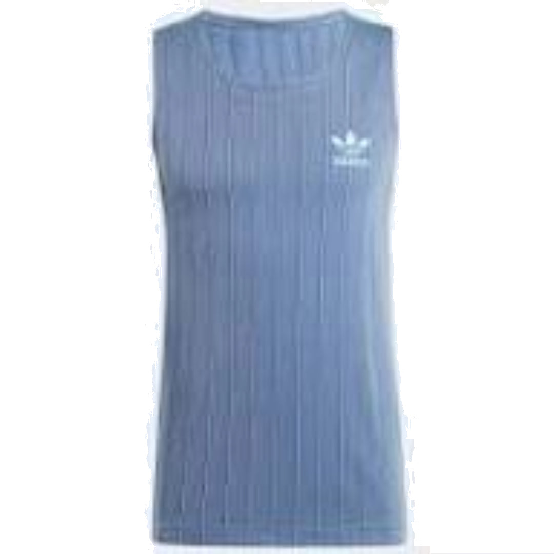 adidas Pinstripe Tank Top Asia Sizing 'Teal' IR9307