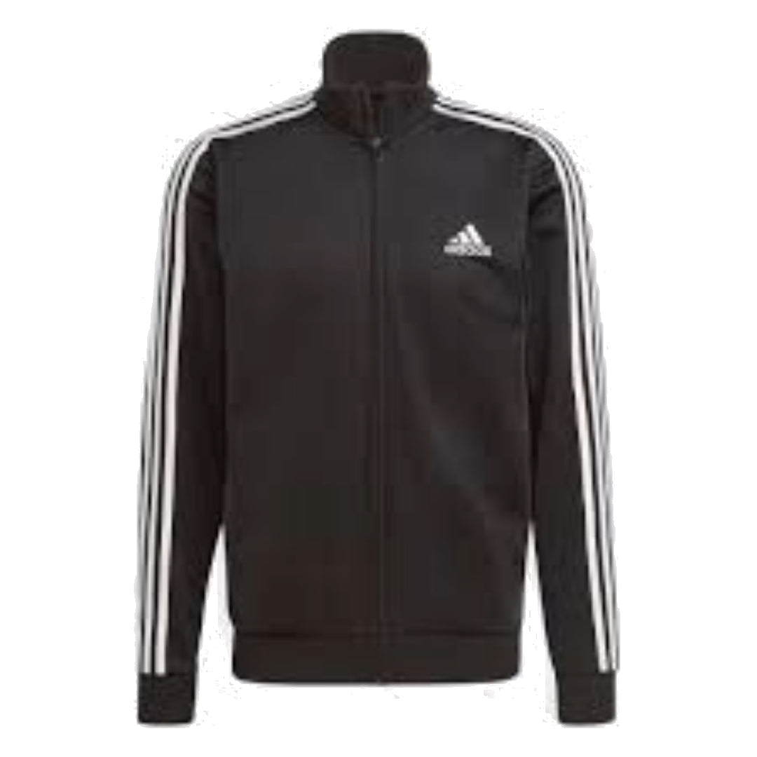adidas Essentials 3-Stripes Track Suit Asia Sizing 'Black White' GK9651
