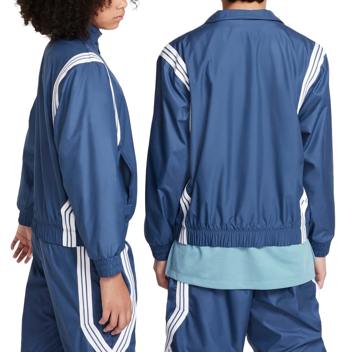 (GS) Nike Crossover Repel Basketball Jacket 'Mystic Navy White' FZ5233-461