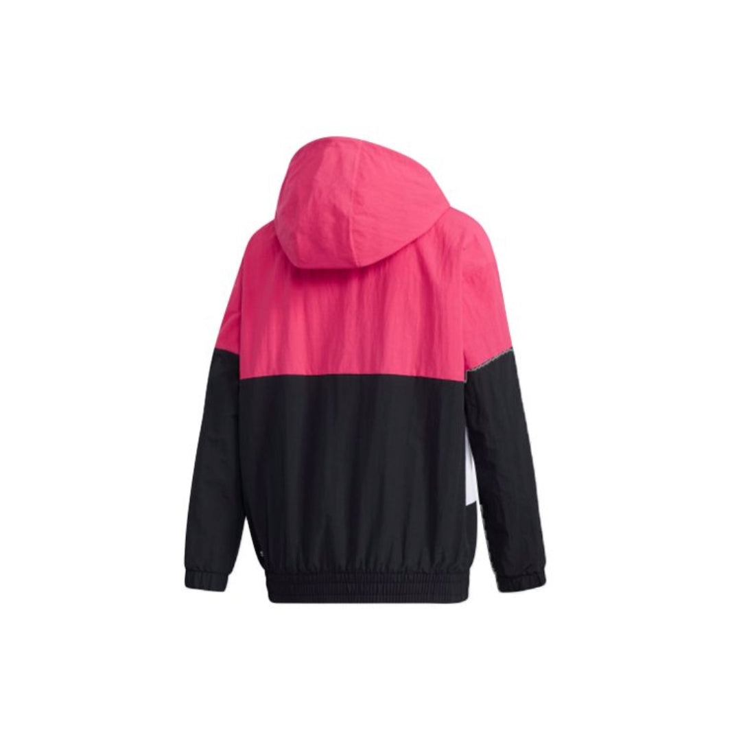 (WMNS) adidas Neo Windproof Hooded Jacket Asia Sizing 'Pink White Black' GM2318