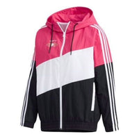 (WMNS) adidas Neo Windproof Hooded Jacket 'Pink White Black' GM2318