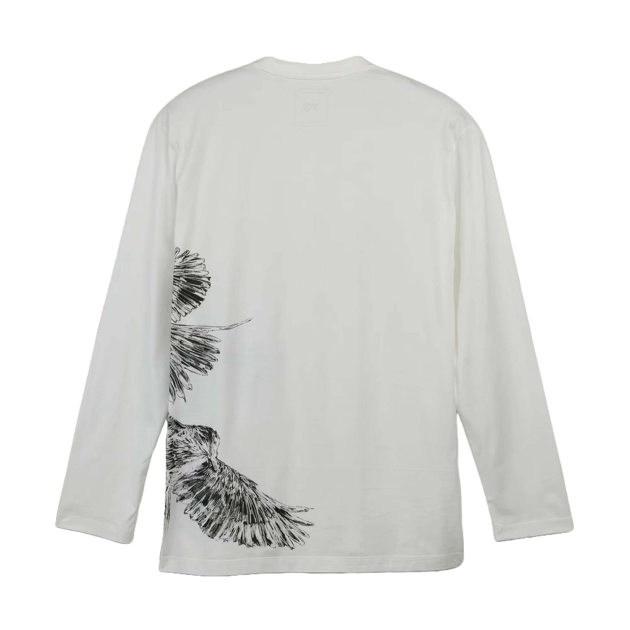 adidas Y-3 Graphic Long Sleeve T-shirt 'Core White' IX0404