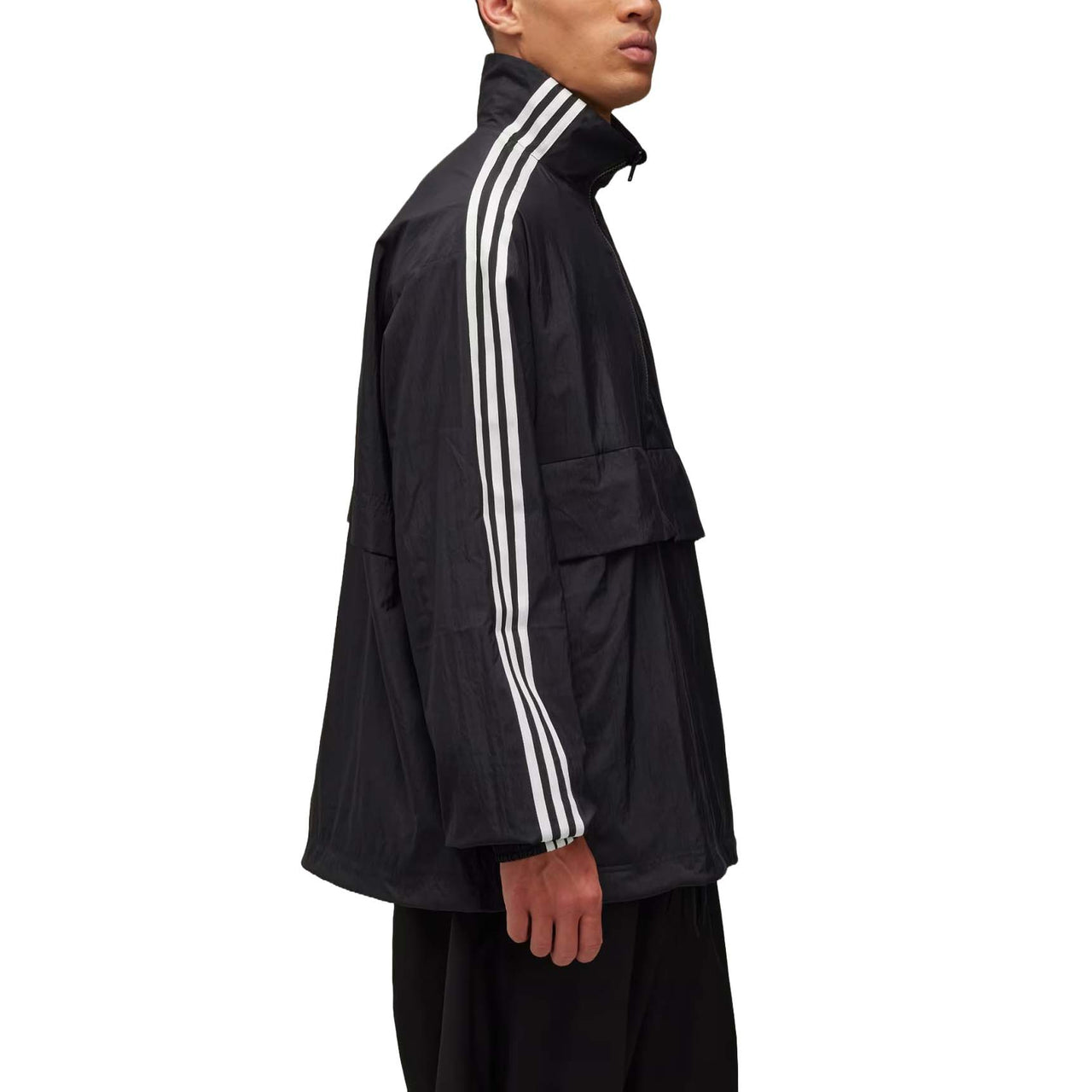 adidas Y-3 3-Stripes Nylon Shell 1/2 Zip Jacket Asia Sizing 'Black' JD9796