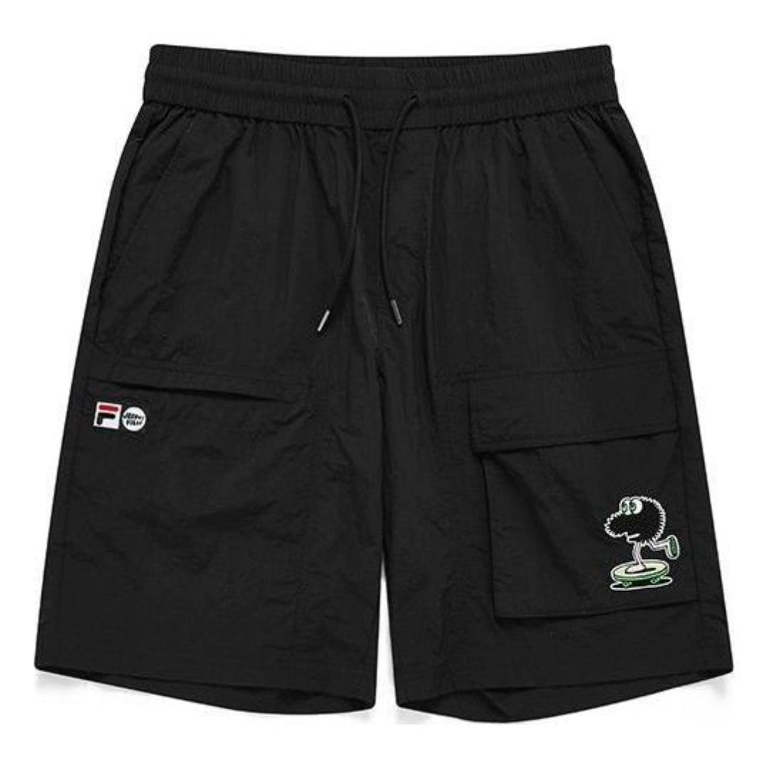 FILA FUSION x Jeremyville Woven 5-Inch Shorts 'Black' T11M139803A-BK