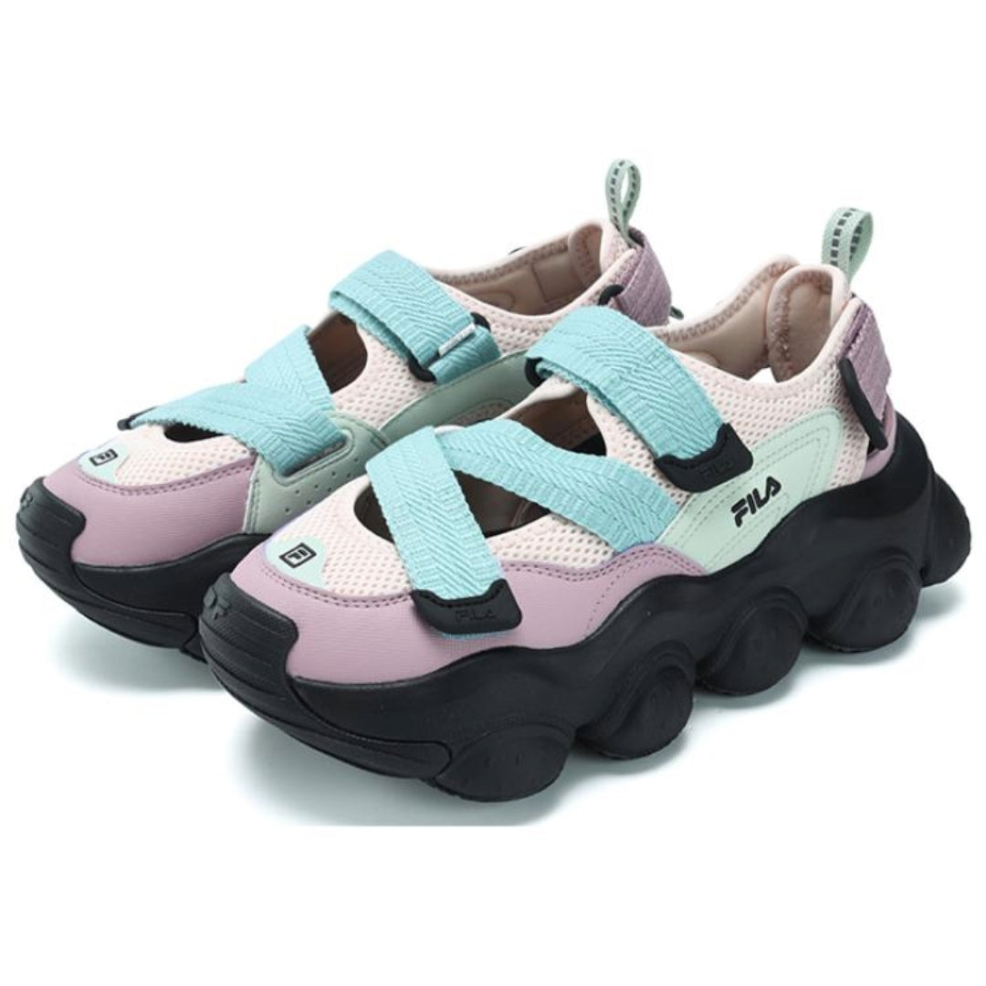 (WMNS) FILA Fragola Tracer shoes 'Black Pink Blue' F12W321403FSD