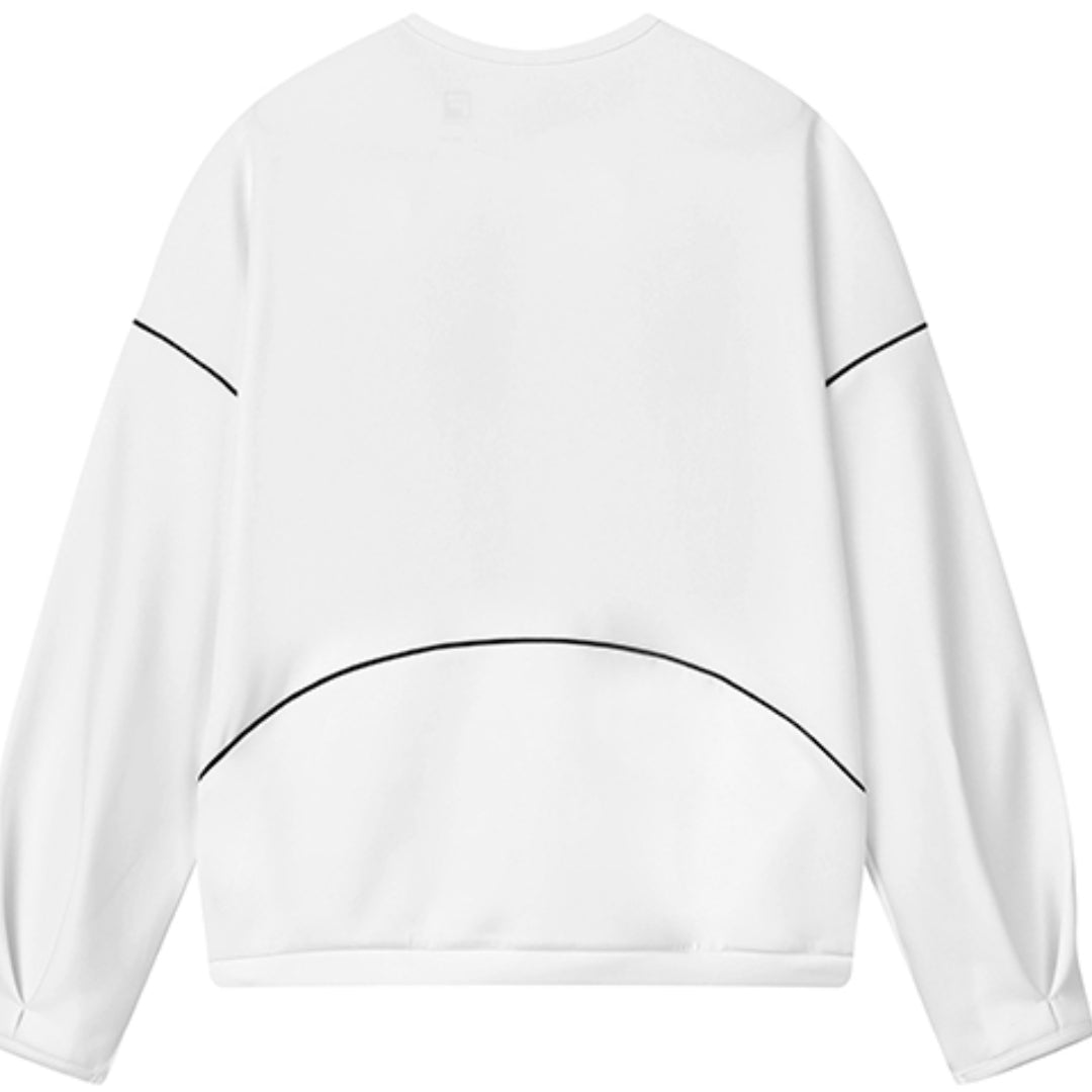 (WMNS) FILA Athletics Letter Printed Pullover Sports Sweatshirt 'White' A11W131229F-WT