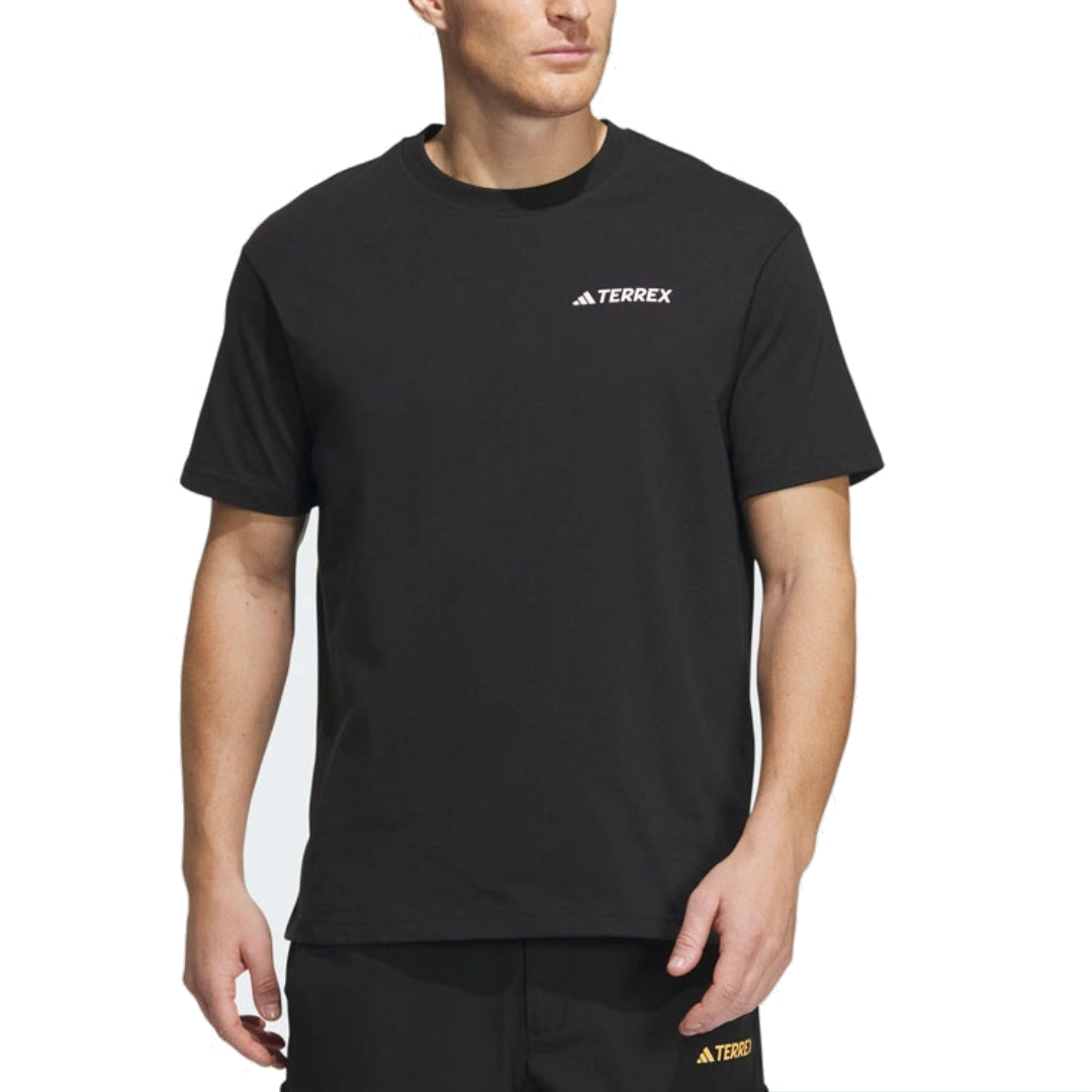adidas Terrex Campyx Graphic T-Shirt Asia Sizing 'Black White' IC1948