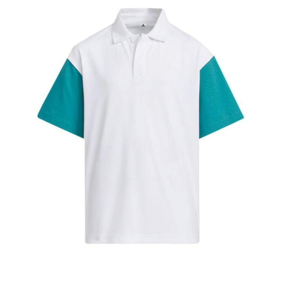 (GS) adidas Sportswear Polo Shirt 'White Teal' IT4029