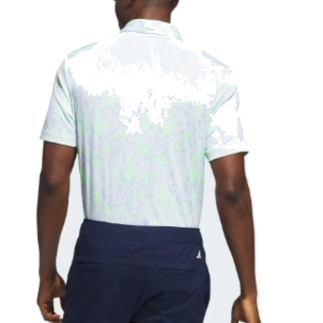 adidas Burst Jacquard Polo Shirt 'White Green' HZ0427