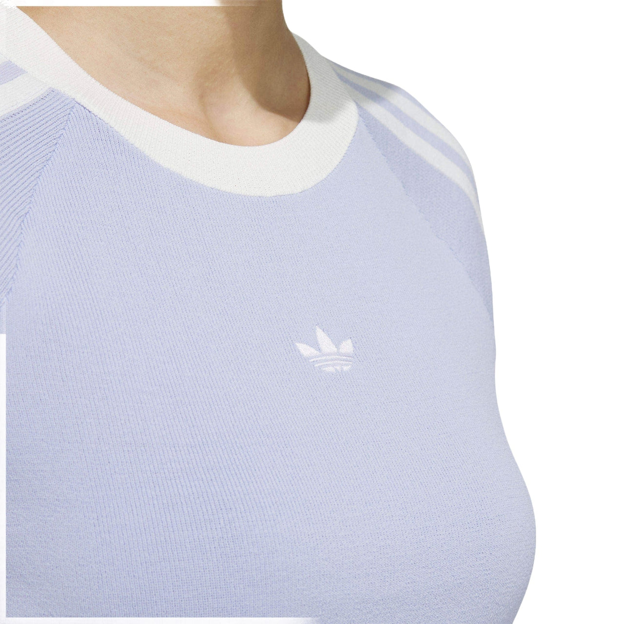 (WMNS) adidas originals Summer Knit T-Shirt Asia Sizing 'Purple White' JI7050