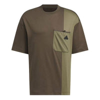 adidas City Escape Colourblock T-Shirt Asia Sizing 'Olive Green' JI9809