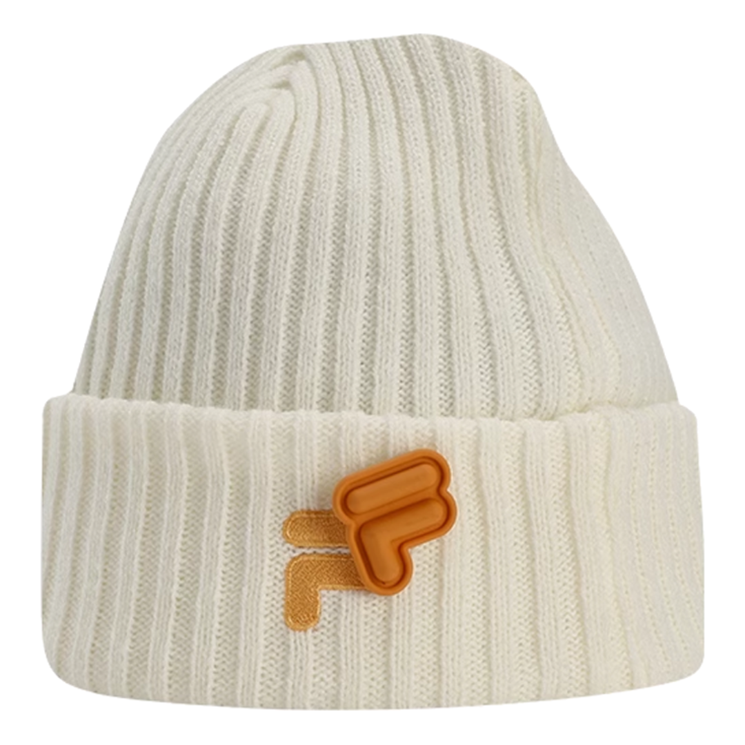 FILA FUSION Logo Beanie 'White Brown' T13U343201FLV