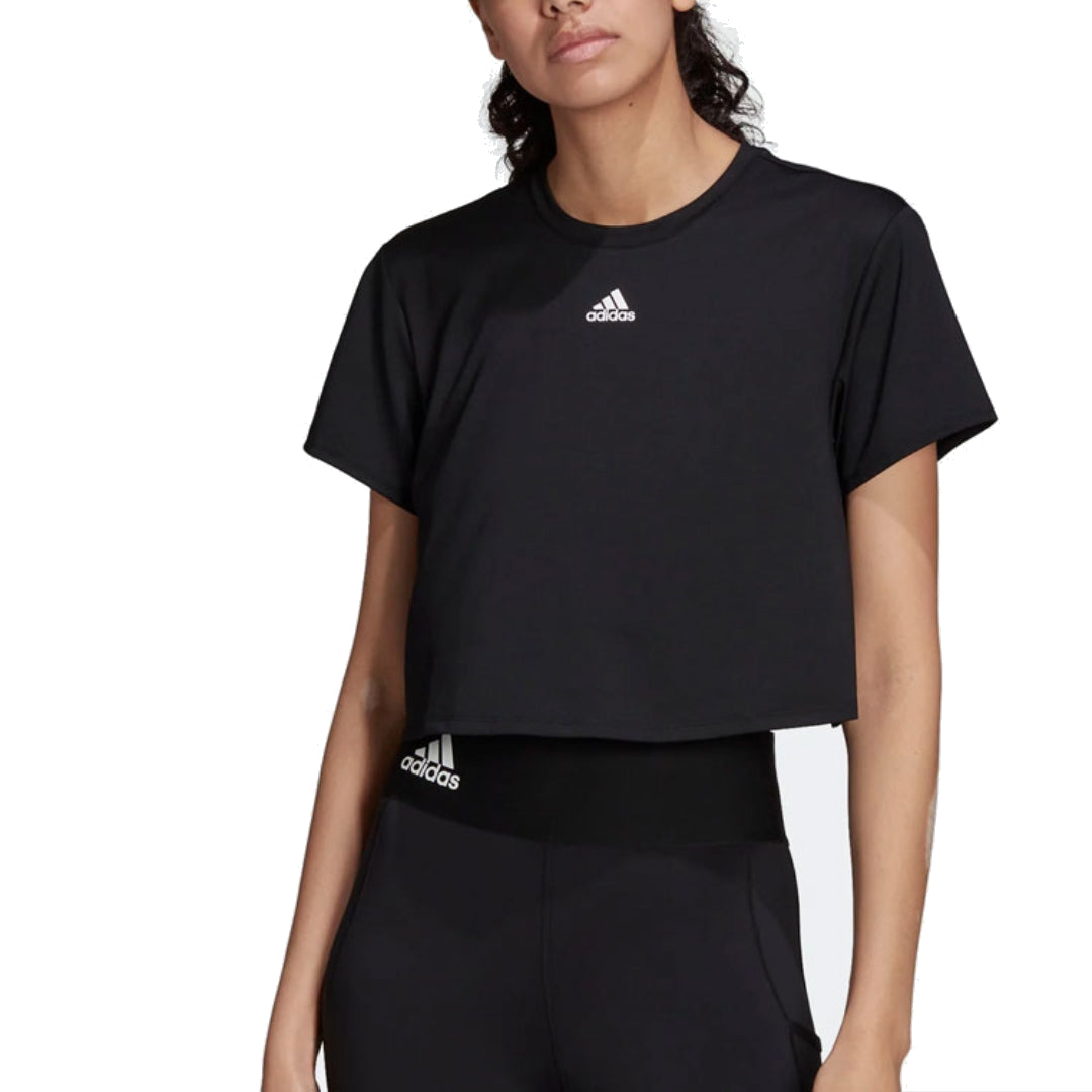 (WMNS) adidas Novelty Training T-Shirt Asia Sizing 'Black White' HC0393