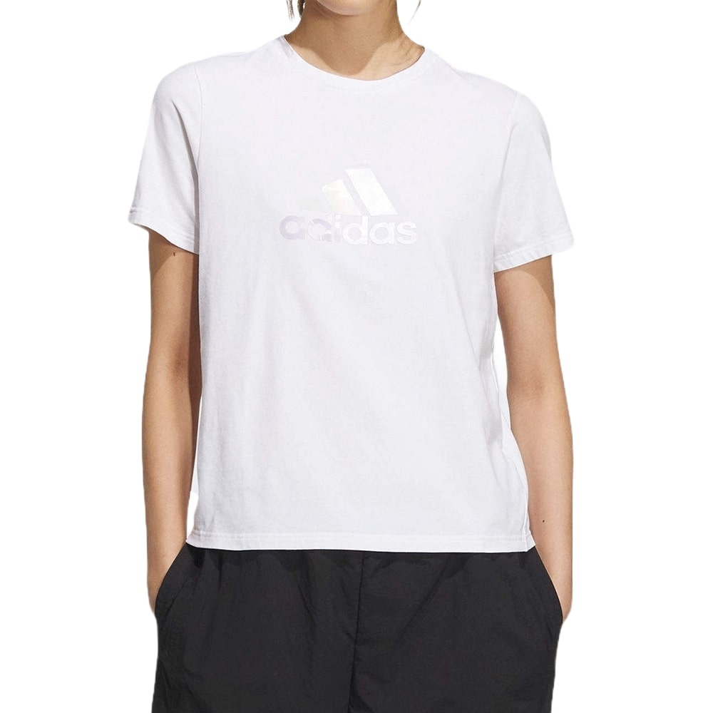 (WMNS) adidas Must Haves Badge Of Logo T-Shirt Asia Sizing 'White' IZ3147