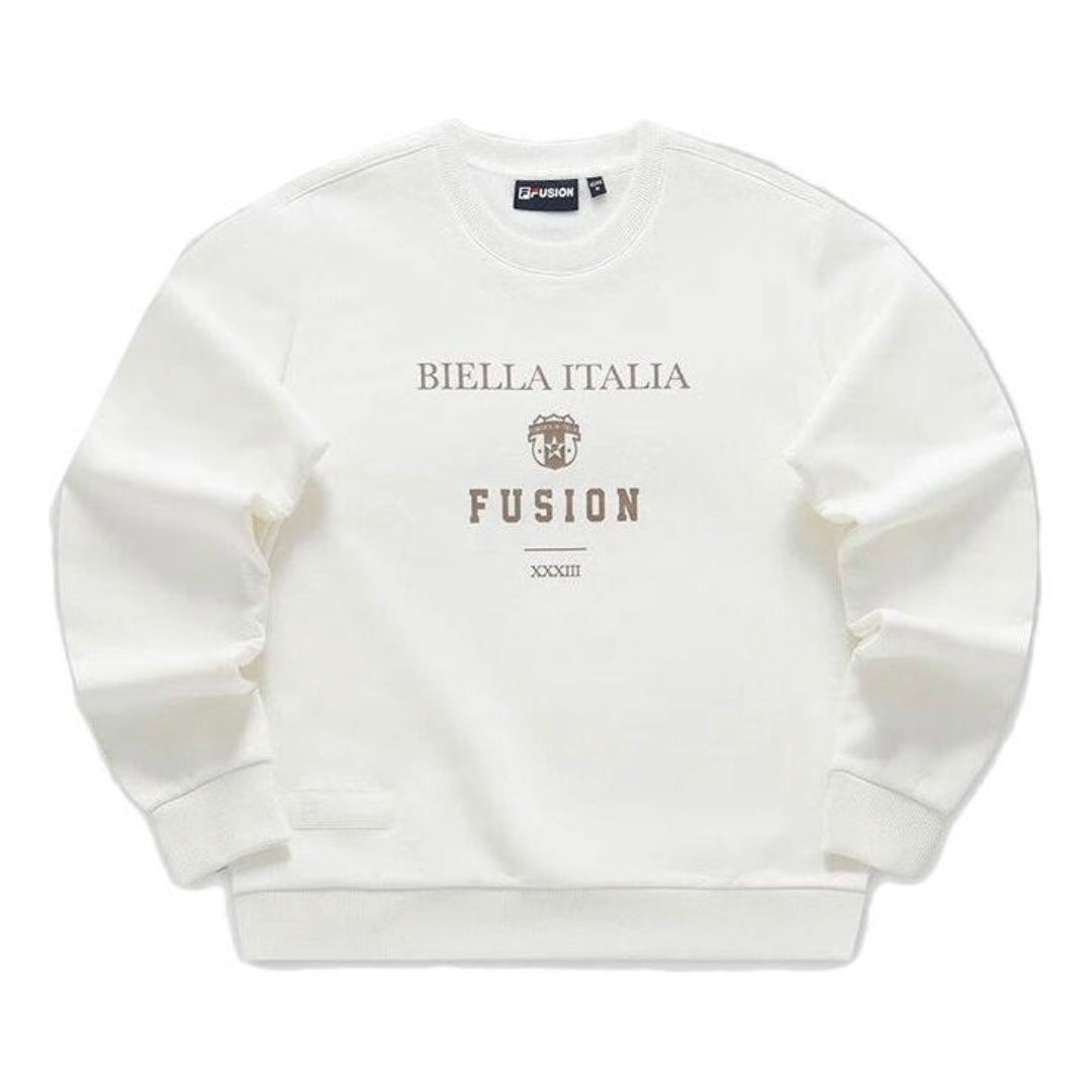 (WMNS) FILA FUSION Letter Printed Sweater 'White' T11W345212F-WT