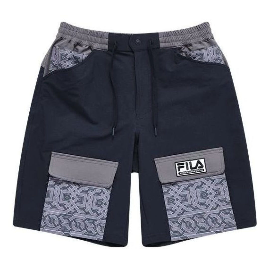 FILA FUSION x White Mountaineering Woven Shorts 'Black Grey' T11M127604F-NV