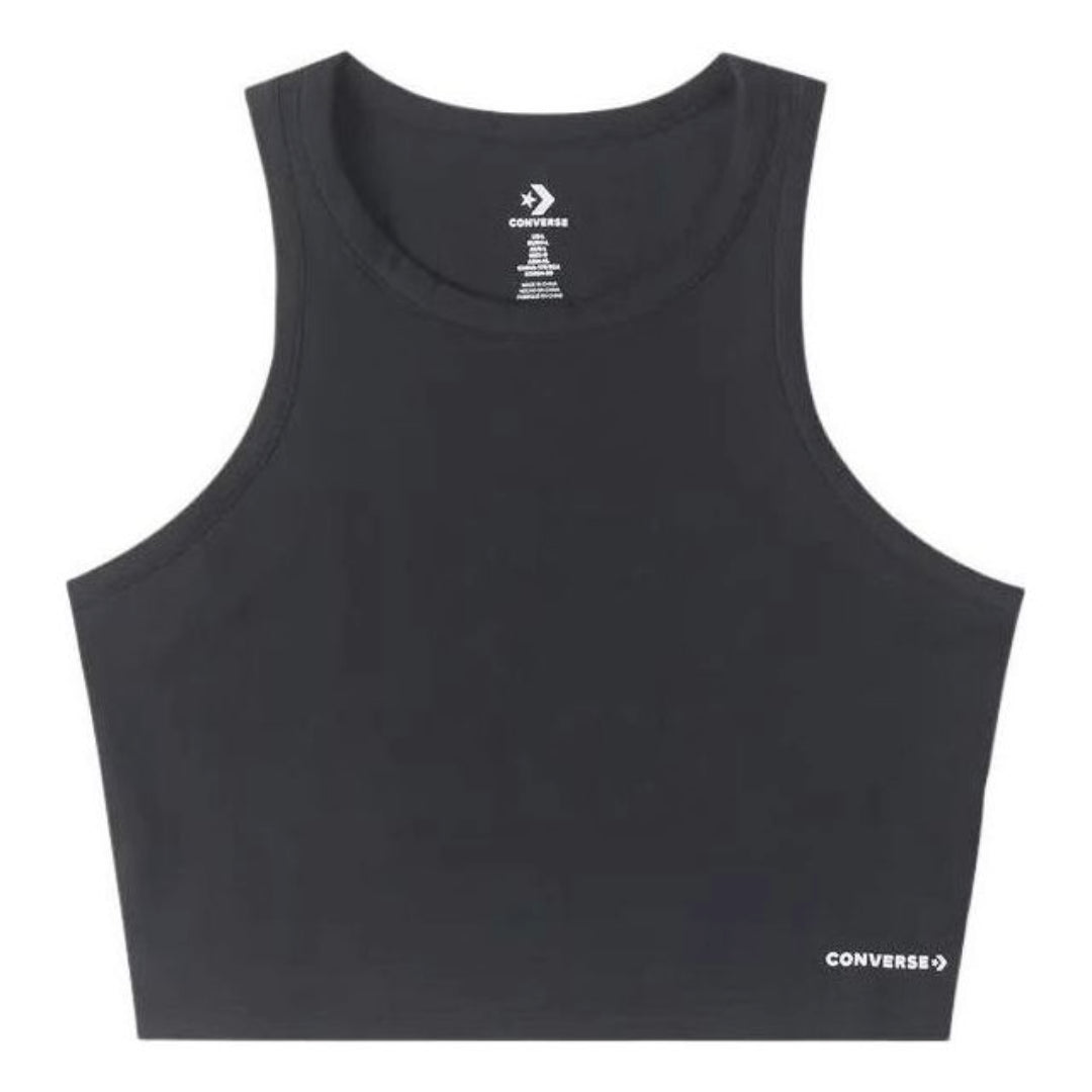 (WMNS) Converse Wordmark Knit Tank Top Asia Sizing 'Black' 10026502-A01