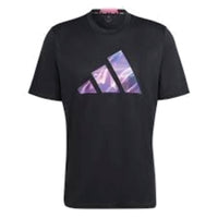 adidas Designed for Movement HIIT Training T-Shirt 'Black Purple' IB7919