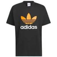 adidas Sportswear T-Shirt Asia Sizing 'Black Orange White' JF0660